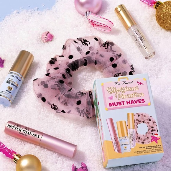 NIB Bundle 4 Too Faced Christmas Vacation Must-Haves Set Bestseller Travel Set - Picture 2 of 16